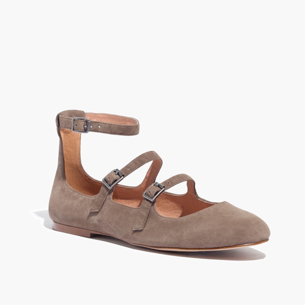 NWT madewell suede mary janes